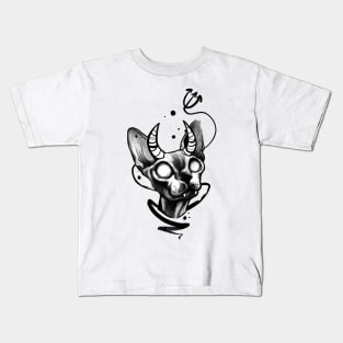 devil cat Kids T-Shirt